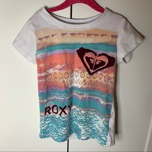 Roxy Girl Ocean Waves Graphic T-Shirt